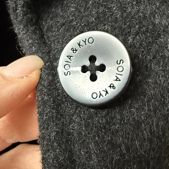 Soia & Kyo 🖤 Ilana Wool-Blend Coat - Picture 7 of 9